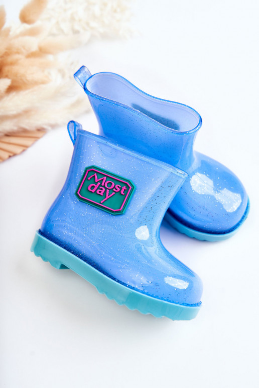 Stivali di gomma per bambini colore blu Rain