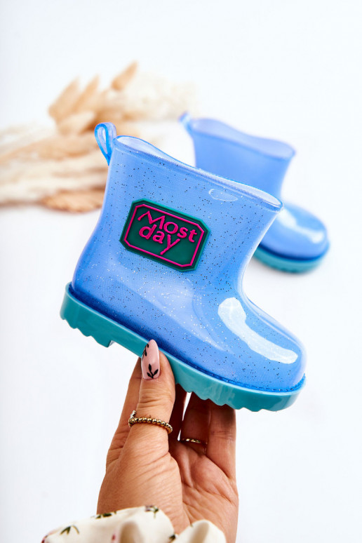 Stivali di gomma per bambini colore blu Rain