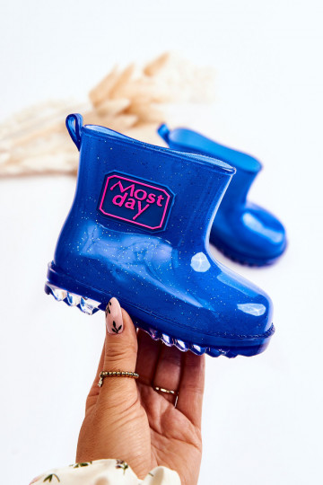 Stivali di gomma per bambini nel colore blu scuro Rain