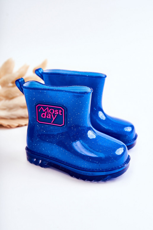 Stivali di gomma per bambini nel colore blu scuro Rain Stivali di gomma per bambini nel colore blu scuro Rain