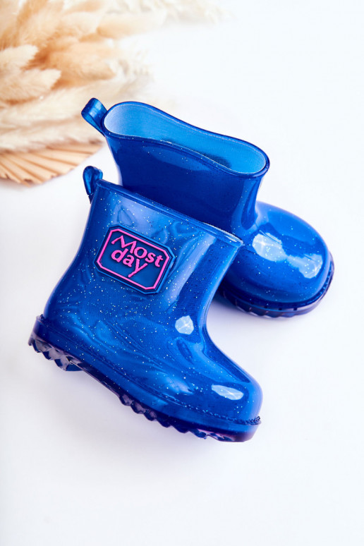 Stivali di gomma per bambini nel colore blu scuro Rain Stivali di gomma per bambini nel colore blu scuro Rain