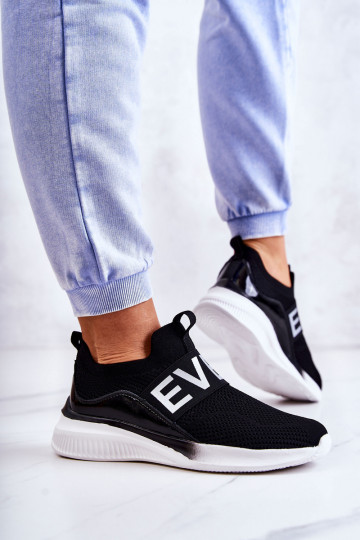 Scarpe sportive Loran di un modello sorprendente in colore nero