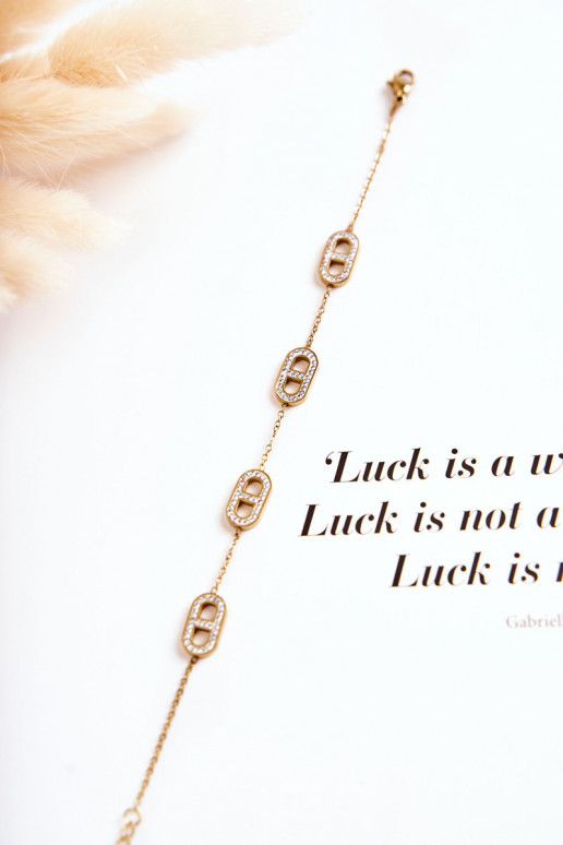 Bracciale da donna con occhi scintillanti di colore oro