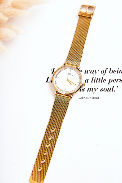 Orologio da donna Giorgio & Dario con occhi scintillanti in colore oro