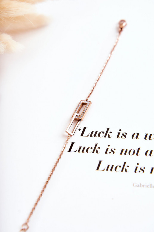 Bracciale con occhi scintillanti in oro rosa