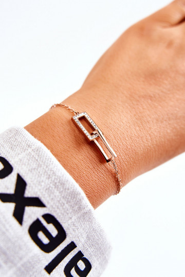 Bracciale con occhi scintillanti in oro rosa 2