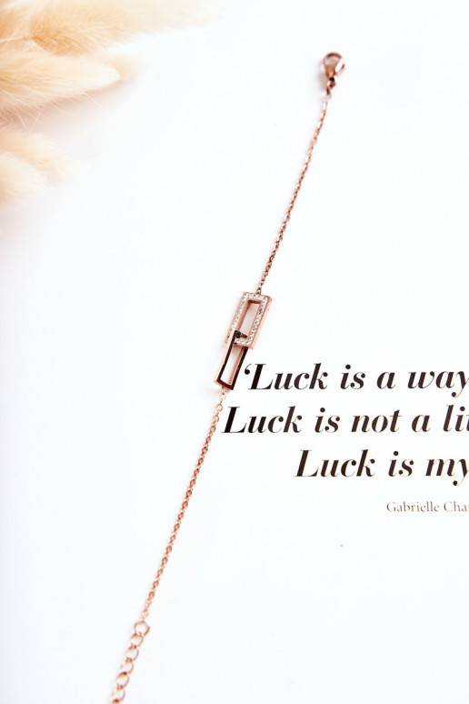 Bracciale con occhi scintillanti in oro rosa