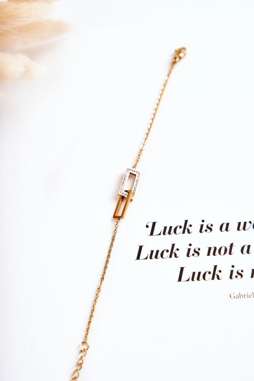 Bracciale da donna con occhi scintillanti di colore oro