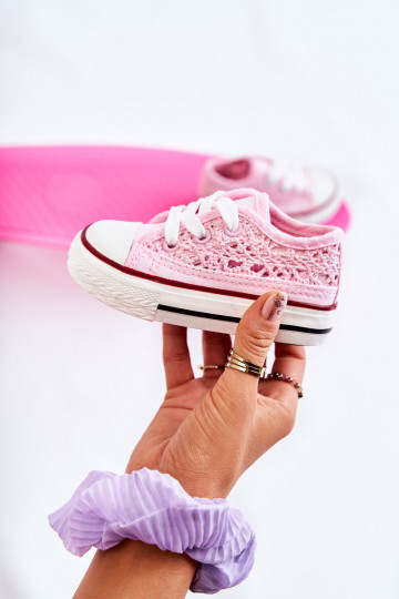 Scarpe da bambino per il tempo libero con lacci in Roly-Poly bianco