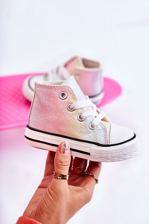 Sneakers bianche con suola in vari colori Blanka