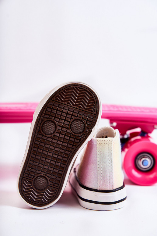 Sneakers bianche con suola in vari colori Blanka