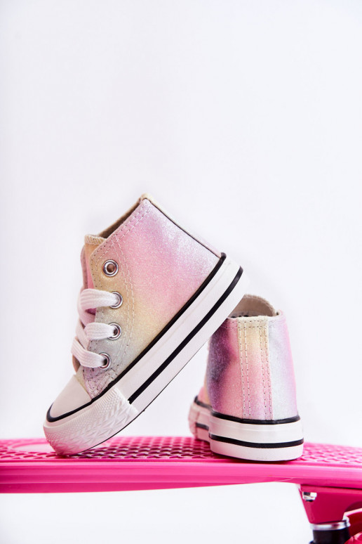 Sneakers bianche con suola in vari colori Blanka