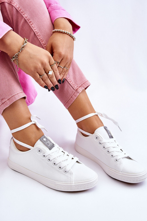 Scarpe casual del modello classico in colore bianco Eleya