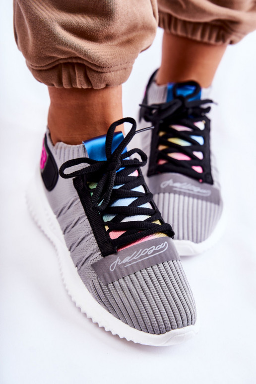 Scarpe Klayra del modello sneaker in colore grigio Scarpe Klayra del modello sneaker in colore grigio