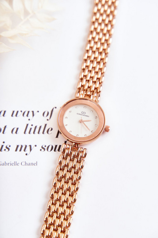 Orologio da donna Giorgio & Dario con occhi scintillanti in oro rosa