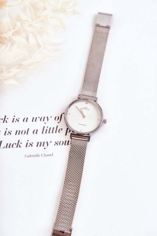 Orologio da donna resistente all'acqua di Giorgio & Dario in argento