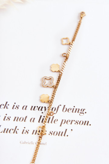 Bracciale con bellissimi dettagli in colore oro