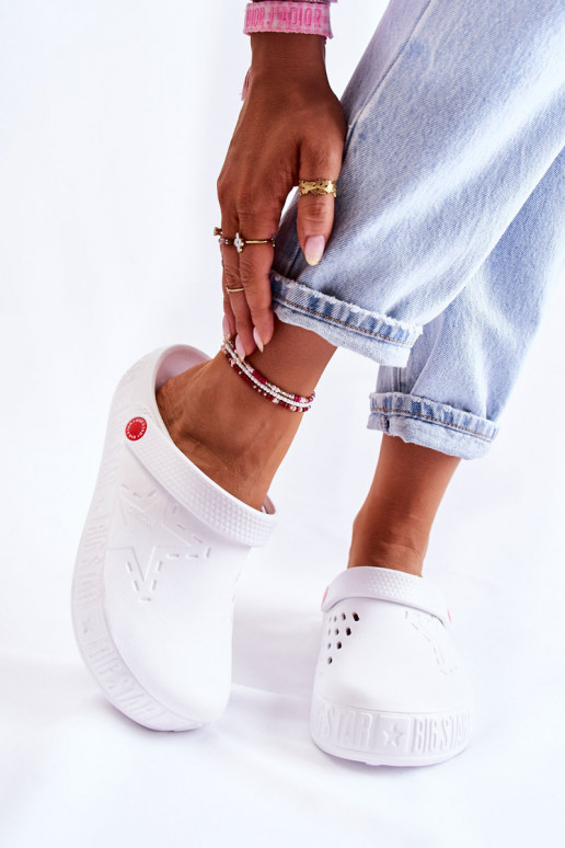 Ciabatte leggere Big Star II275003 colore bianco