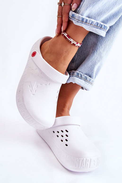 Ciabatte leggere Big Star II275003 colore bianco