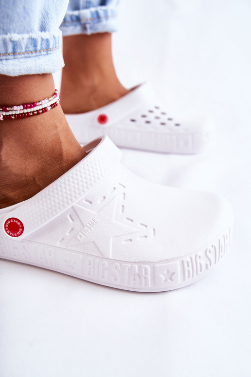 Ciabatte leggere Big Star II275003 colore bianco