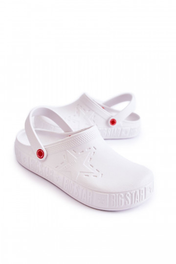 Ciabatte leggere Big Star II175003 colore bianco