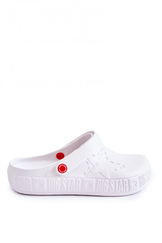 Ciabatte leggere Big Star II175003 colore bianco