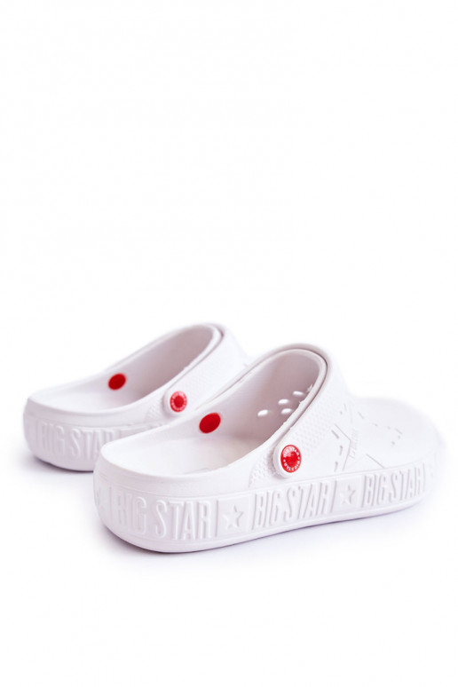 Ciabatte leggere Big Star II175003 colore bianco