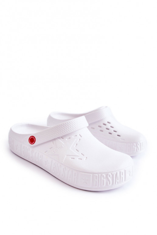 Ciabatte leggere Big Star II175003 colore bianco
