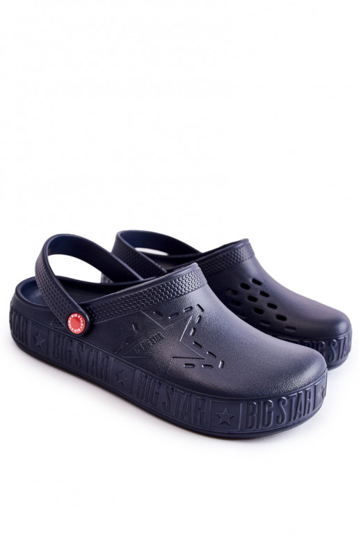 Ciabatte leggere Big Star II175002 blu scuro