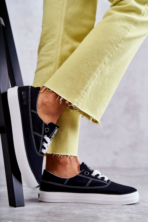 Sneakers in tessuto i Big Star KK274019 nere