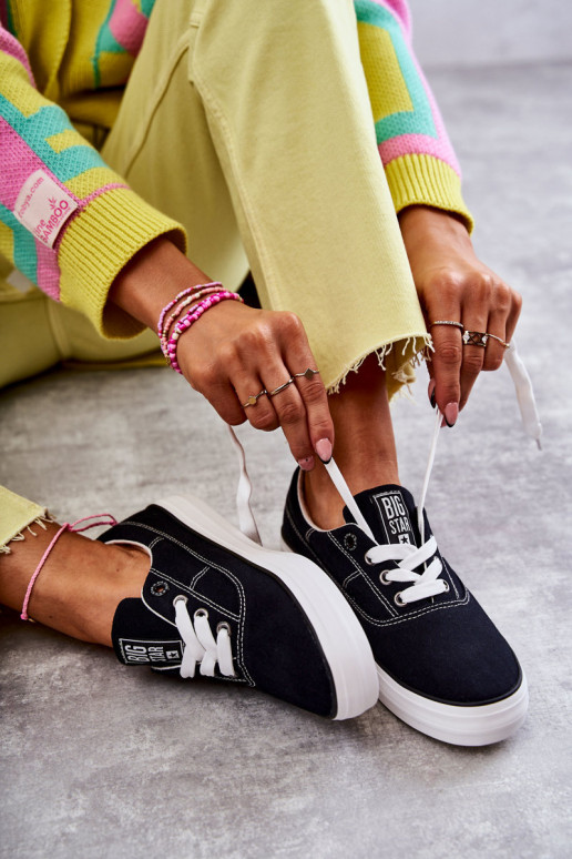 Sneakers in tessuto i Big Star KK274019 nere