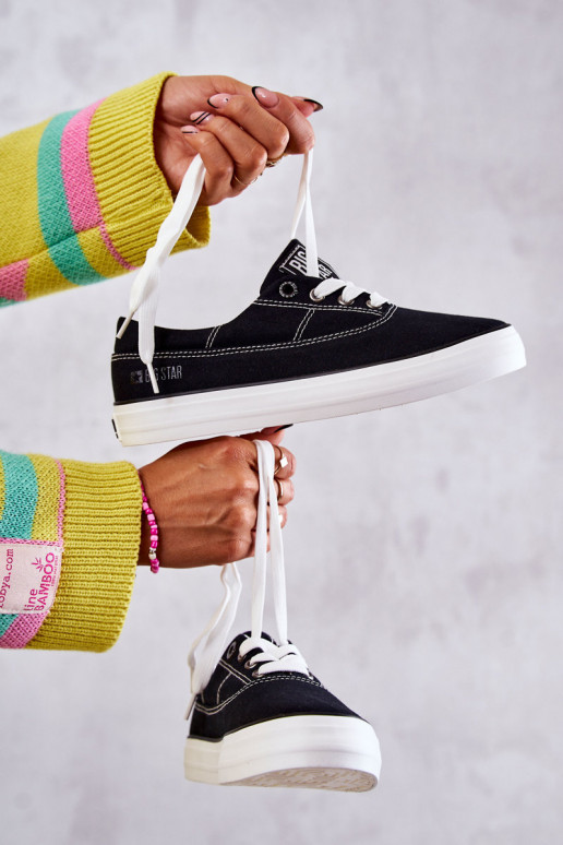 Sneakers in tessuto i Big Star KK274019 nere