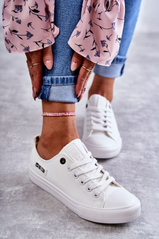 sneakers con suola piatta Big Star KK274010 colore bianco