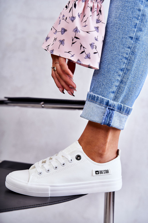 sneakers con suola piatta Big Star KK274010 colore bianco