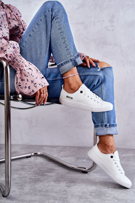 sneakers con suola piatta Big Star KK274010 colore bianco
