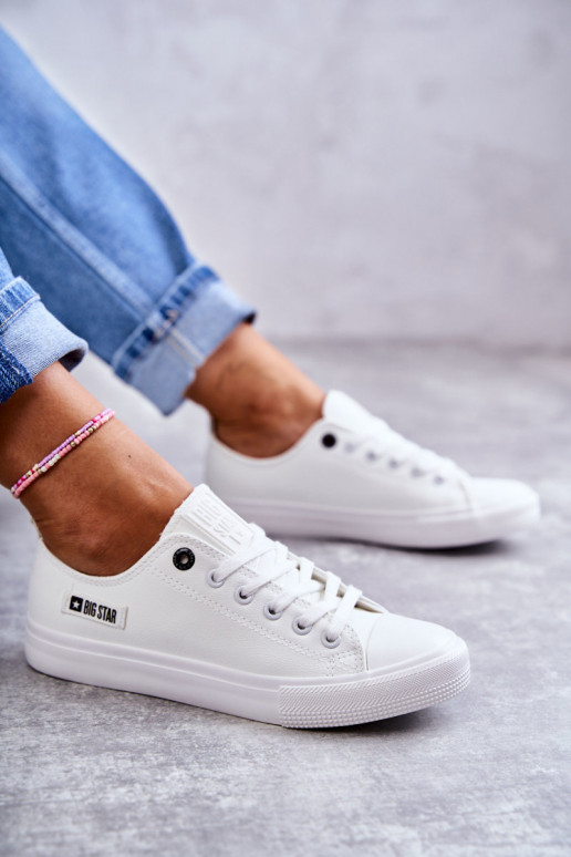 sneakers con suola piatta Big Star KK274010 colore bianco