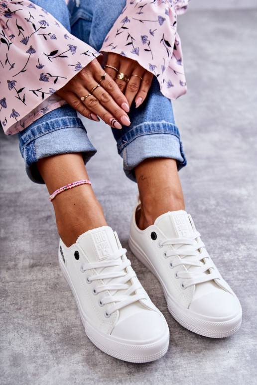 sneakers con suola piatta Big Star KK274010 colore bianco