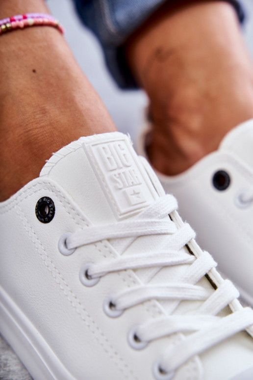 sneakers con suola piatta Big Star KK274010 colore bianco
