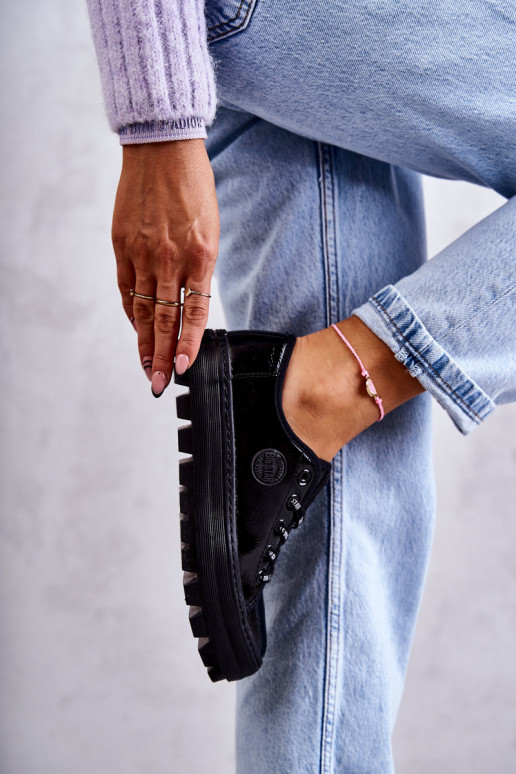 con scarpe per il tempo libero effetto laccato Big Star KK274044 colore nero con scarpe per il tempo libero effetto laccato Big Star KK274044 colore nero