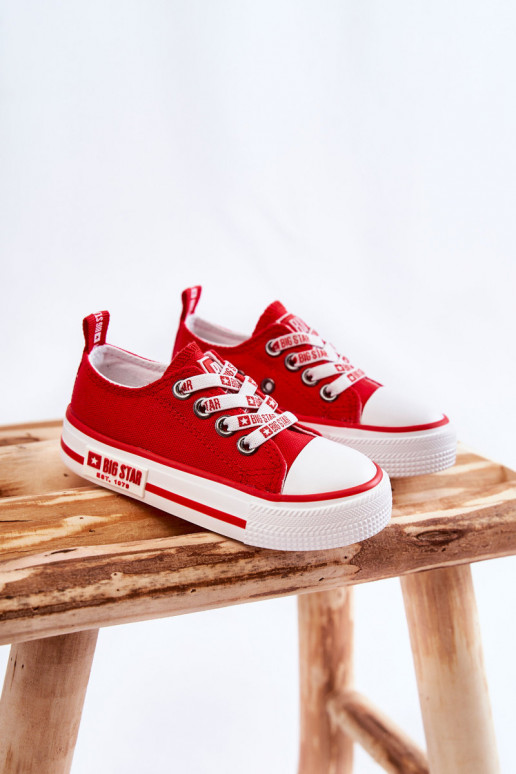 Scarpe casual per bambini BIG STAR KK374071 rosse