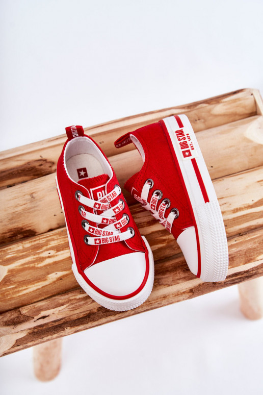 Scarpe casual per bambini BIG STAR KK374071 rosse
