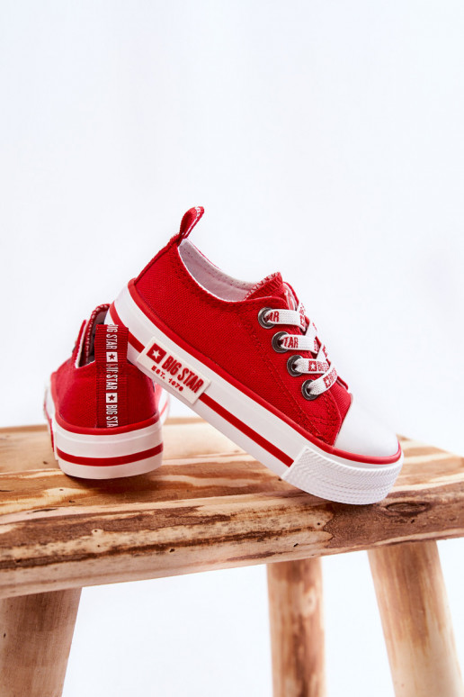 Scarpe casual per bambini BIG STAR KK374071 rosse