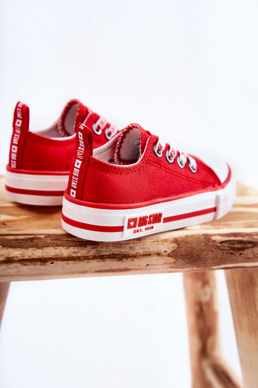 Scarpe casual per bambini BIG STAR KK374071 rosse
