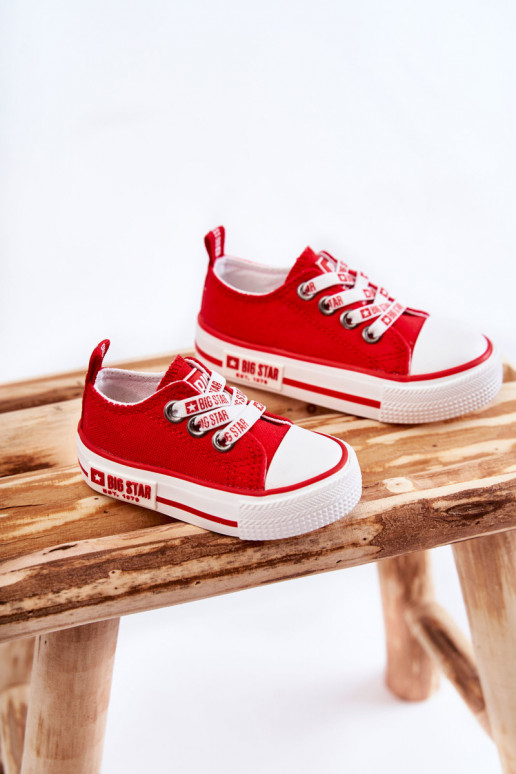 Scarpe casual per bambini BIG STAR KK374071 rosse