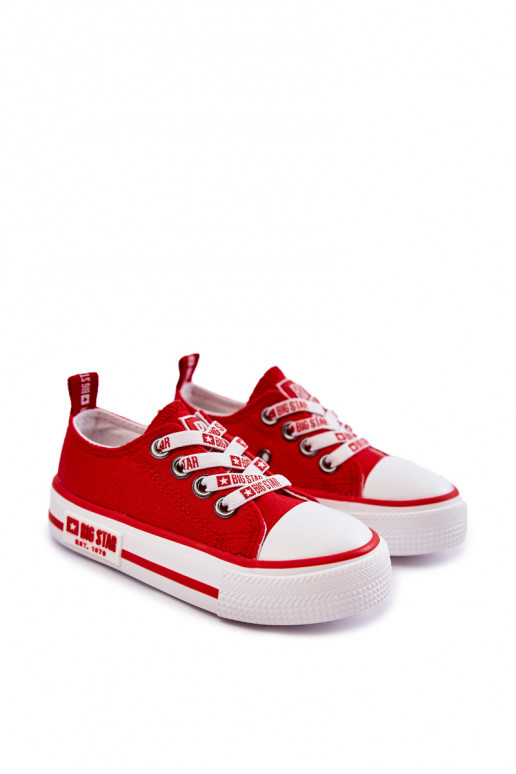 Scarpe casual per bambini BIG STAR KK374071 rosse