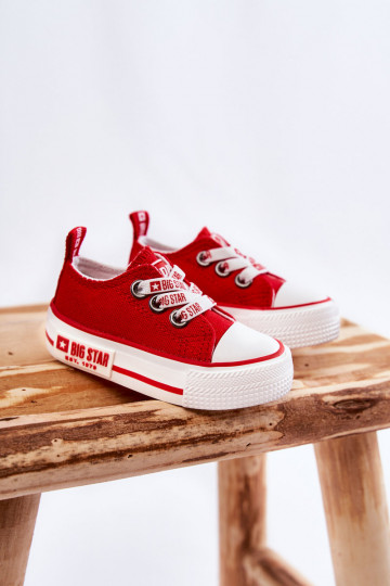 Scarpe casual per bambini BIG STAR KK374051 rosse