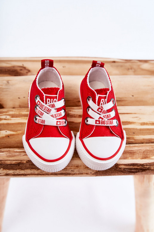 Scarpe casual per bambini BIG STAR KK374051 rosse