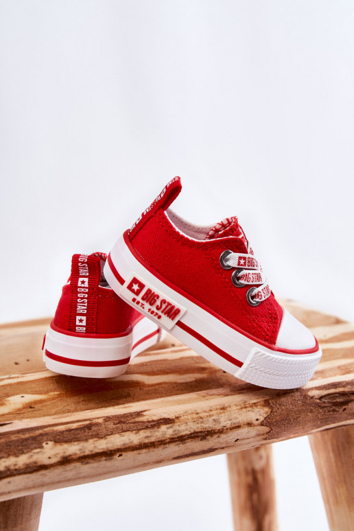 Scarpe casual per bambini BIG STAR KK374051 rosse