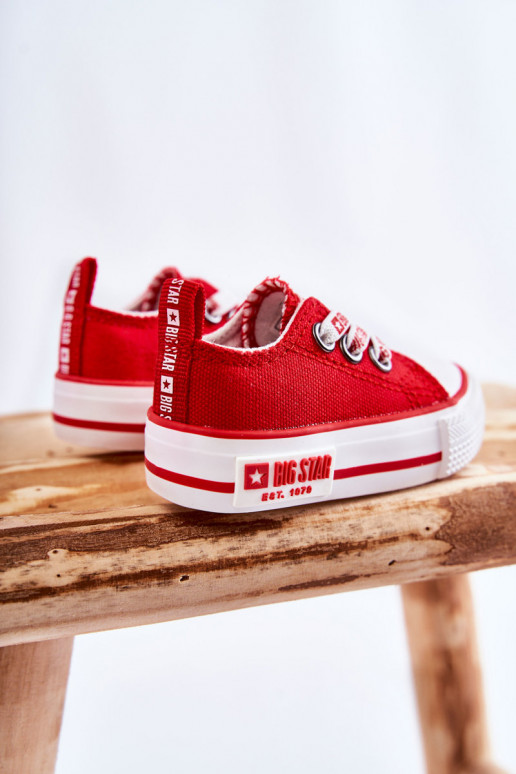 Scarpe casual per bambini BIG STAR KK374051 rosse