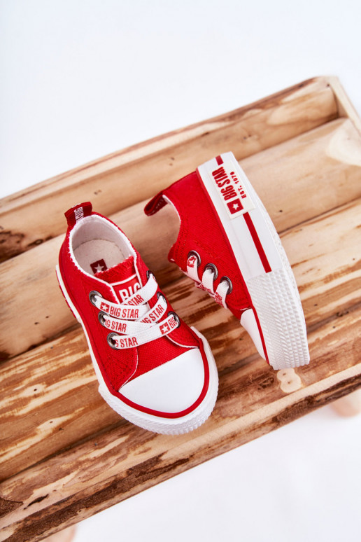 Scarpe casual per bambini BIG STAR KK374051 rosse